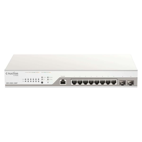 D-Link DBS-2000-10MP/E netwerk-switch Managed L2 Gigabit Ethernet (10/100/1000) Power over Ethernet (PoE) Grijs (DBS-2000-10MP/E)