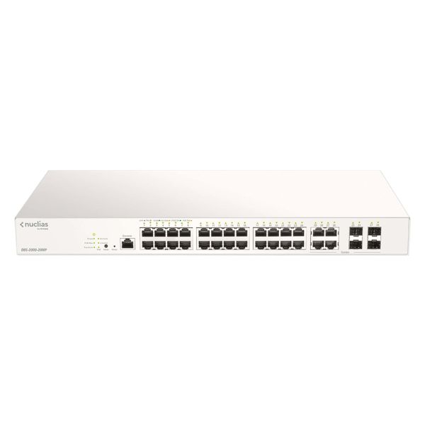 D-Link DBS-2000-28MP/E netwerk-switch Managed L2 Gigabit Ethernet (10/100/1000) Power over Ethernet (PoE) Grijs (DBS-2000-28MP/E)