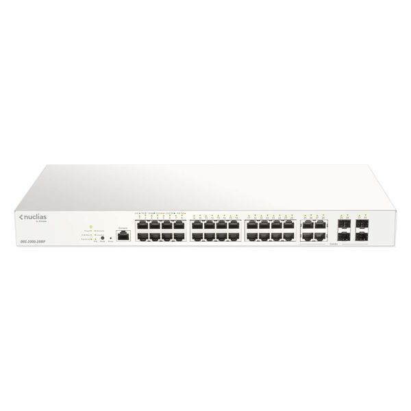 D-Link DBS-2000-28MP/E netwerk-switch Managed L2 Gigabit Ethernet (10/100/1000) Power over Ethernet (PoE) Grijs (DBS-2000-28MP/E)