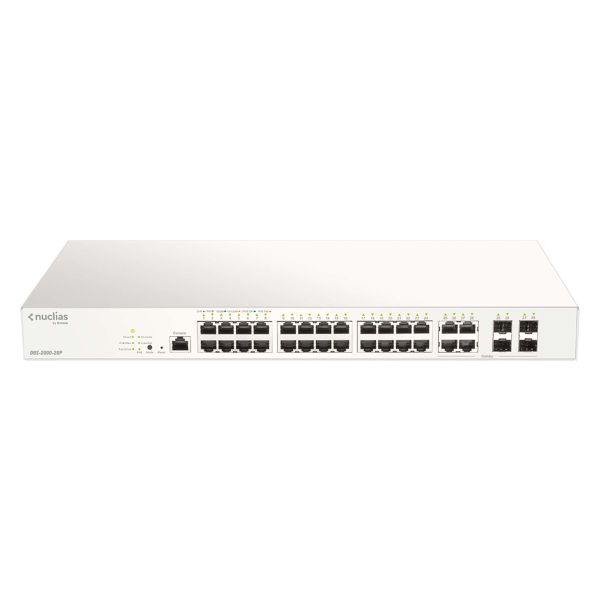 D-Link DBS-2000-28P netwerk-switch Managed L2 Gigabit Ethernet (10/100/1000) Power over Ethernet (PoE) Grijs (DBS-2000-28P)