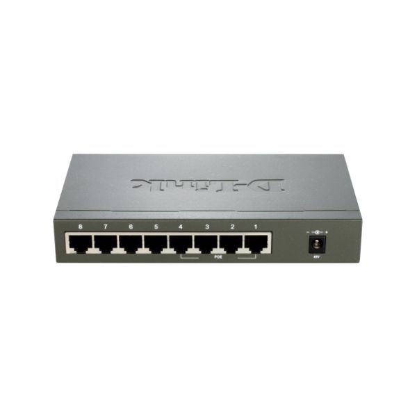 D-Link DES-1008PA netwerk-switch Unmanaged Fast Ethernet (10/100) Power over Ethernet (PoE) Zwart (DES-1008PA)