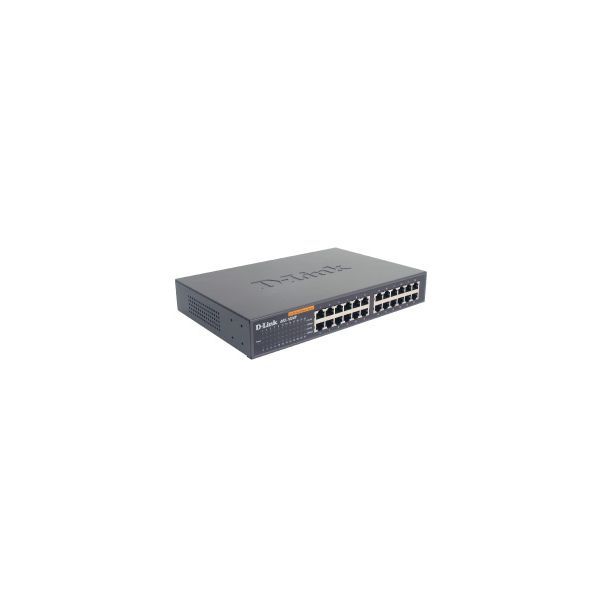 D-Link 24-port 10/100M NWay Desktop - Internal PSU (incl. 19" rack mount kit) Unmanaged (DES-1024D/E)