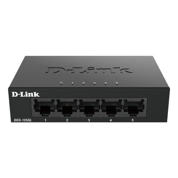 D-Link DGS-105GL/E netwerk-switch Unmanaged Gigabit Ethernet (10/100/1000) Zwart (DGS-105GL/E)