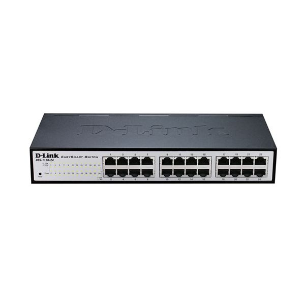 D-Link DGS-1100-24V2 Managed L2 Gigabit Ethernet (10/100/1000) 1U Zwart, Grijs (DGS-1100-24V2/E)