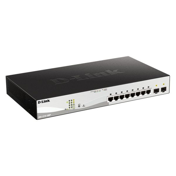 D-Link DGS-1210-10MP Managed L2 Gigabit Ethernet (10/100/1000) Power over Ethernet (PoE) Zwart, Grijs (DGS-1210-10MP/E)