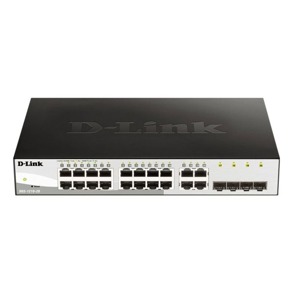 D-Link DGS-1210-20 Managed L2 Gigabit Ethernet (10/100/1000) 1U Zwart (DGS-1210-20/E)