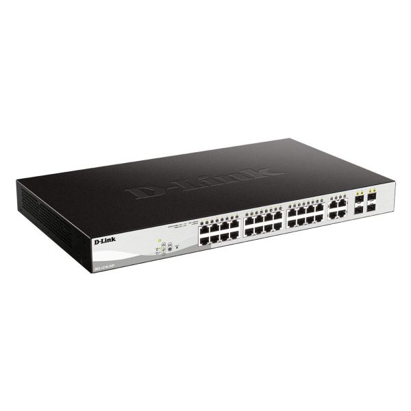 D-Link DGS-1210-24P Managed L2 Gigabit Ethernet (10/100/1000) Power over Ethernet (PoE) Zwart (DGS-1210-24P/E) D-Link DGS-1210-24P Managed L2 Gigabit Ethernet (10/100/1000) Power over Ethernet (PoE) Zwart (DGS-1210-24P/E)