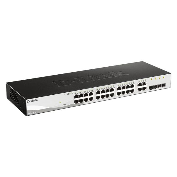 D-Link DGS-1210-28 netwerk-switch Managed L2 Gigabit Ethernet (10/100/1000) 1U Zwart (DGS-1210-28)