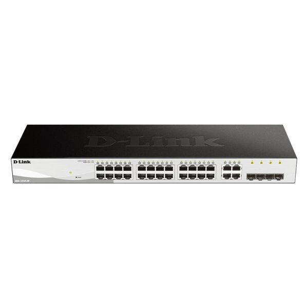 D-Link DGS-1210-28 netwerk-switch Managed L2 Gigabit Ethernet (10/100/1000) 1U Zwart (DGS-1210-28)