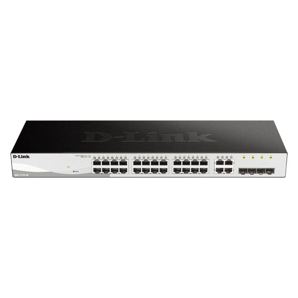 D-Link DGS-1210-28 Managed L2/L2+ 1U Zwart (DGS-1210-28/E)