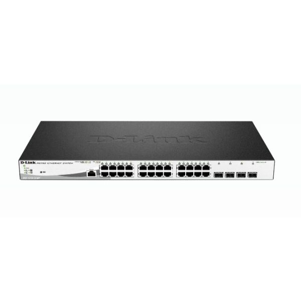 D-Link DGS-1210-28MP netwerk-switch Managed L2 Gigabit Ethernet (10/100/1000) Power over Ethernet (PoE) 1U Zwart, Grijs (DGS-1210-28MP)