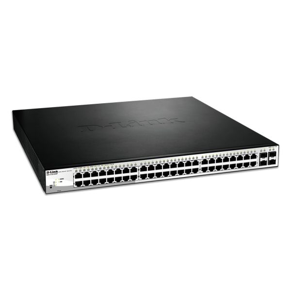 D-Link DGS-1210-52MP netwerk-switch Managed L2 Gigabit Ethernet (10/100/1000) Power over Ethernet (PoE) 1U Zwart (DGS-1210-52MP)