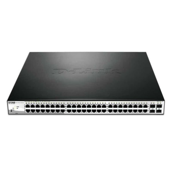 D-Link DGS-1210-52MP netwerk-switch Managed L2 Gigabit Ethernet (10/100/1000) Power over Ethernet (PoE) 1U Zwart (DGS-1210-52MP)