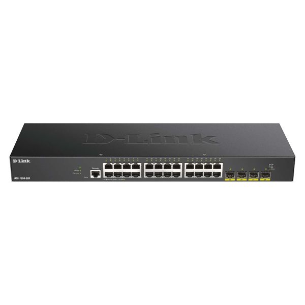 D-Link DGS-1250-28X Managed L3 Gigabit Ethernet (10/100/1000) Zwart (DGS-1250-28X/E)