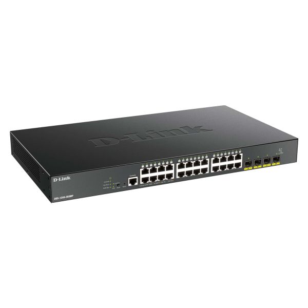 D-Link DGS-1250-28XMP Managed L3 Gigabit Ethernet (10/100/1000) Power over Ethernet (PoE) Zwart (DGS-1250-28XMP/E)