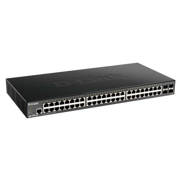 D-Link DGS-1250-52X Managed L3 Gigabit Ethernet (10/100/1000) Zwart (DGS-1250-52X/E)