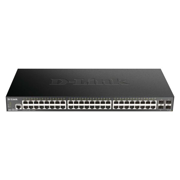 D-Link DGS-1250-52X Managed L3 Gigabit Ethernet (10/100/1000) Zwart (DGS-1250-52X/E)