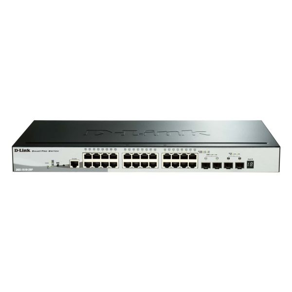 D-Link DGS-1510-28P netwerk-switch Managed L3 Gigabit Ethernet (10/100/1000) Power over Ethernet (PoE) Zwart (DGS-1510-28P/E)
