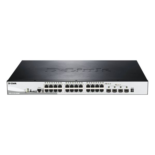 D-Link DGS-1510-28XMP netwerk-switch Managed L2/L3 Gigabit Ethernet (10/100/1000) Power over Ethernet (PoE) Zwart, Grijs (DGS-1510-28XMP) D-Link DGS-1510-28XMP netwerk-switch Managed L2/L3 Gigabit Ethernet (10/100/1000) Power over Ethernet (PoE) Zwart, Grijs (DGS-1510-28XMP)