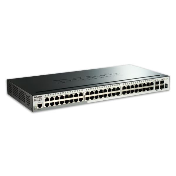 D-Link DGS-1510-52X netwerk-switch Managed L3 Gigabit Ethernet (10/100/1000) 1U Zwart (DGS-1510-52X/E)