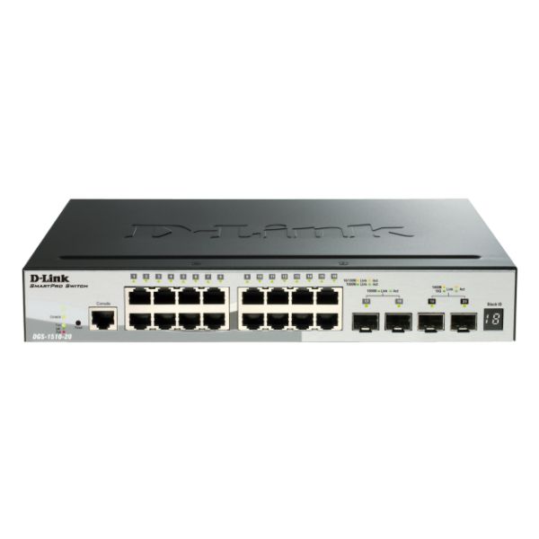 D-Link DGS-1510 Managed L3 Gigabit Ethernet (10/100/1000) Power over Ethernet (PoE) Zwart (DGS-1510-52XMP) D-Link DGS-1510 Managed L3 Gigabit Ethernet (10/100/1000) Power over Ethernet (PoE) Zwart (DGS-1510-52XMP)