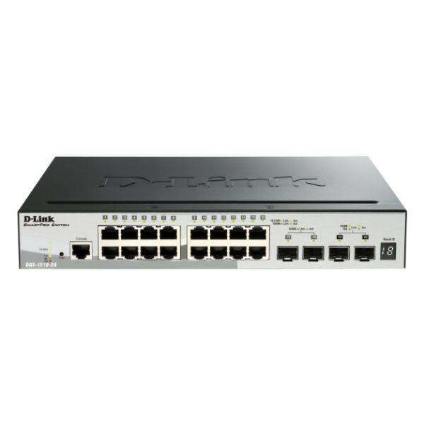 D-Link DGS-1510-52XMP Managed L3 Gigabit Ethernet (10/100/1000) Power over Ethernet (PoE) Zwart (DGS-1510-52XMP/E)