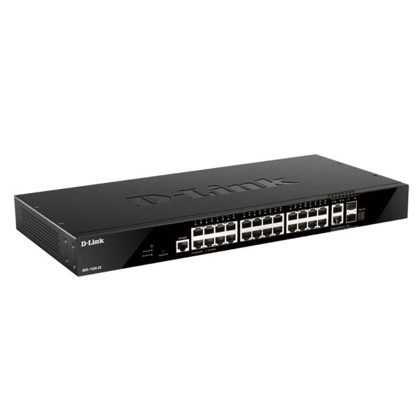D-Link DGS-1520-28/E netwerk-switch Managed L3 10G Ethernet (100/1000/10000) 1U Zwart (DGS-1520-28/E)