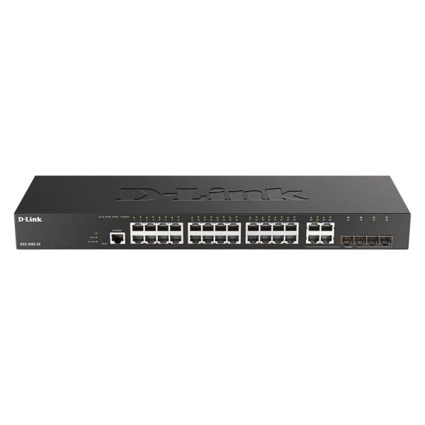D-Link DGS-2000-28 netwerk-switch Managed L2/L3 Gigabit Ethernet (10/100/1000) 1U Zwart (DGS-2000-28)