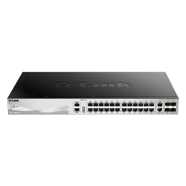 D-Link DGS-3130-30TS/E netwerk-switch Managed L3 Gigabit Ethernet (10/100/1000) Grijs (DGS-3130-30TS/E)