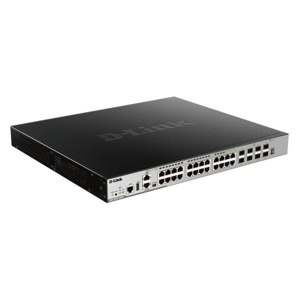 D-Link DGS-3630-28PC/SI netwerk-switch Managed L3 Gigabit Ethernet (10/100/1000) Power over Ethernet (PoE) Zwart, Grijs (DGS-3630-28PC/SI)