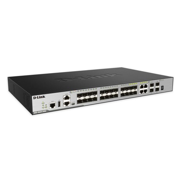 D-Link DGS-3630-28SC netwerk-switch Managed L3 1U Zwart (DGS-3630-28SC/SI/E)