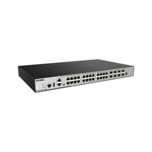 D-Link DGS-3630-28TC Managed L3 Gigabit Ethernet (10/100/1000) 1U Zwart (DGS-3630-28TC/SI)