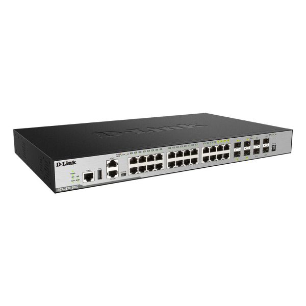 D-Link DGS-3630-28TC Managed L3 Gigabit Ethernet (10/100/1000) 1U Zwart (DGS-3630-28TC/SI)