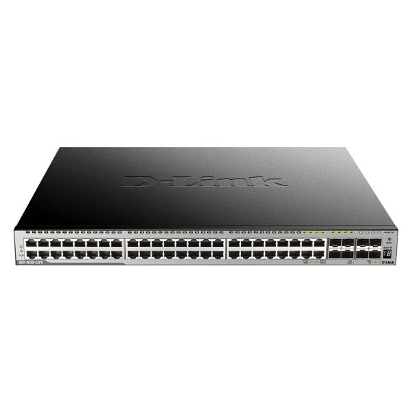 D-Link DGS-3630-52PC/SI Layer 3 Gigabit PoE Switch 44-poorts 370W (DGS-3630-52PC/SI/E)