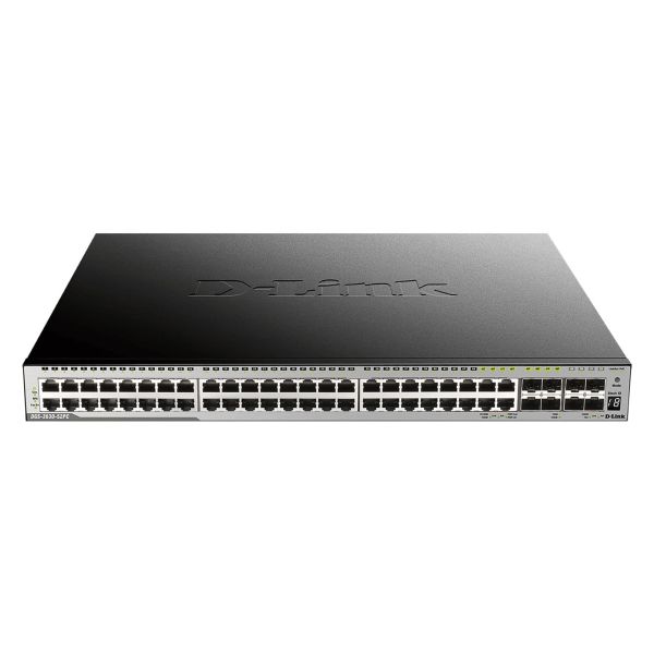 D-Link DGS-3630-52TC/SI/E netwerk-switch Managed L3 Gigabit Ethernet (10/100/1000) 1U Zwart (DGS-3630-52TC/SI/E)