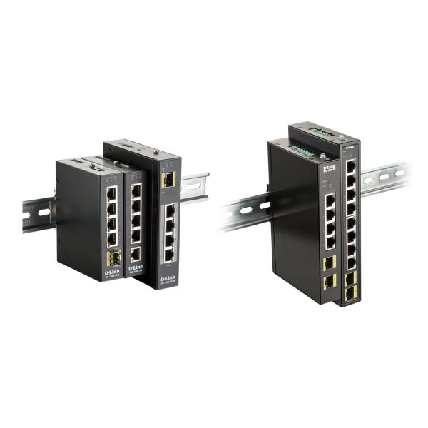 D-Link DIS-100G-10S netwerk-switch Unmanaged Gigabit Ethernet (10/100/1000) DIN rail Zwart (DIS-100G-10S)