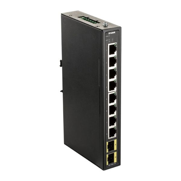 D-Link DIS-100G-10S netwerk-switch Unmanaged Gigabit Ethernet (10/100/1000) DIN rail Zwart (DIS-100G-10S)