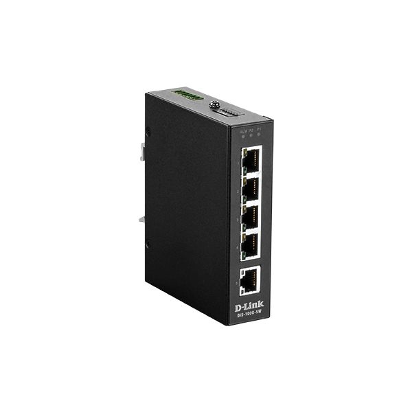 D-Link DIS‑100G‑5W Unmanaged L2 Gigabit Ethernet (10/100/1000) Zwart (DIS-100G-5W)