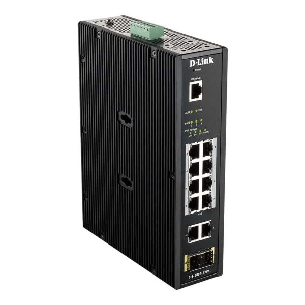 D-Link DIS-200G-12PS netwerk-switch Managed L2 Gigabit Ethernet (10/100/1000) Power over Ethernet (PoE) Zwart (DIS-200G-12PS)