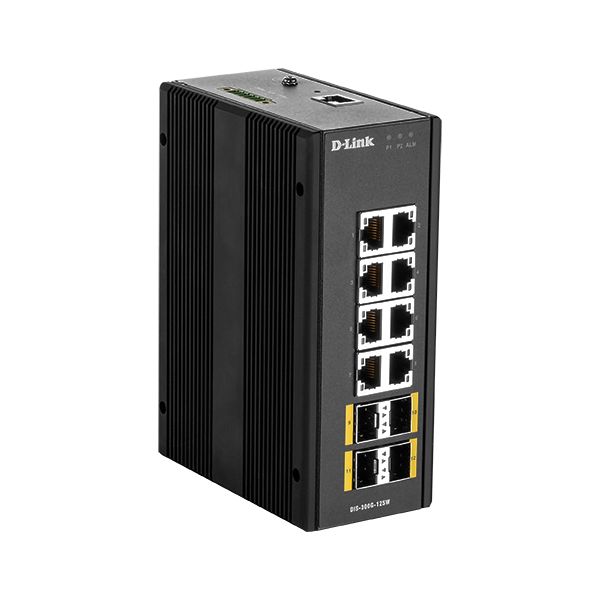 D-Link DIS‑300G‑12SW Managed L2 Gigabit Ethernet (10/100/1000) Zwart (DIS-300G-12SW)