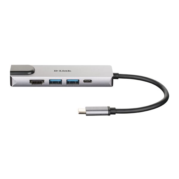 D-Link DUB-M520 laptop dock & poortreplicator Bedraad Thunderbolt 3 Aluminium (DUB-M520)