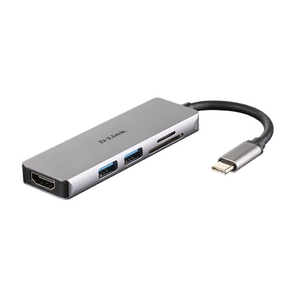 D-Link DUB-M530 laptop dock & poortreplicator Bedraad USB 3.2 Gen 1 (3.1 Gen 1) Type-C Aluminium (DUB-M530)
