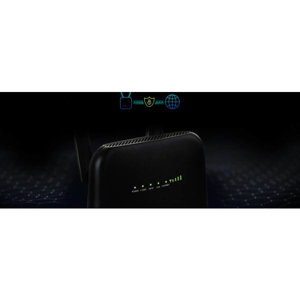 D-Link DWR-960 draadloze router Gigabit Ethernet Dual-band (2.4 GHz / 5 GHz) 4G Zwart (DWR-960)