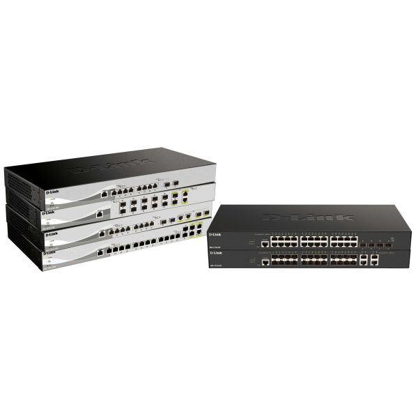 D-Link DXS-1210-16TC/E netwerk-switch Managed L2 10G Ethernet (100/1000/10000) Grijs (DXS-1210-16TC/E)