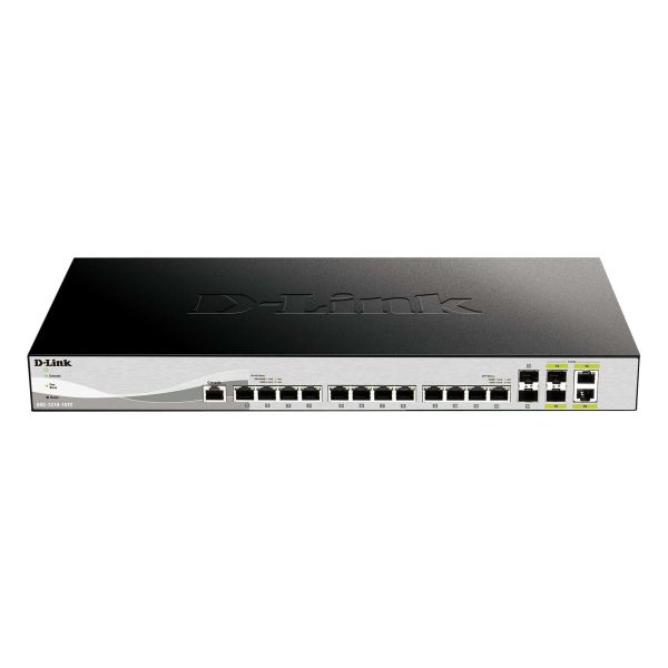 D-Link DXS-1210-16TC/E netwerk-switch Managed L2 10G Ethernet (100/1000/10000) Grijs (DXS-1210-16TC/E)