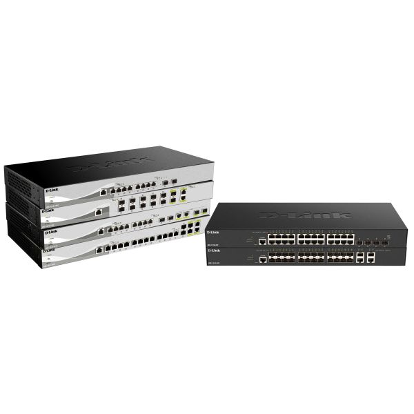 D-Link DXS-1210-16TC/E netwerk-switch Managed L2 10G Ethernet (100/1000/10000) Grijs (DXS-1210-16TC/E)