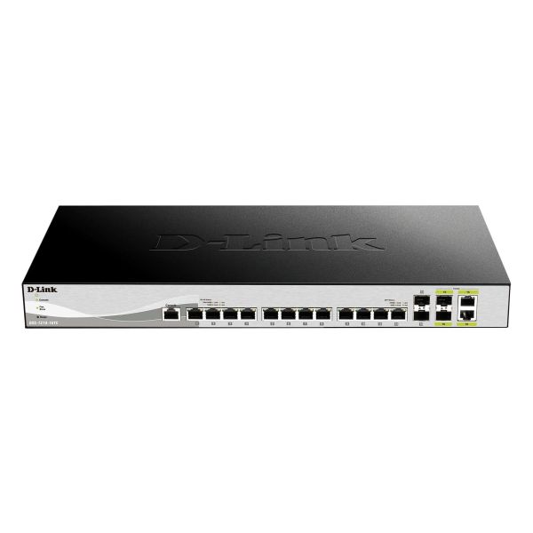 D-Link DXS-1210-16TC/E netwerk-switch Managed L2 10G Ethernet (100/1000/10000) Grijs (DXS-1210-16TC/E)