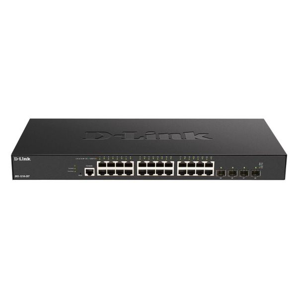 D-Link DXS-1210-28T netwerk-switch Managed L2/L3 10G Ethernet (100/1000/10000) 1U Zwart (DXS-1210-28T)