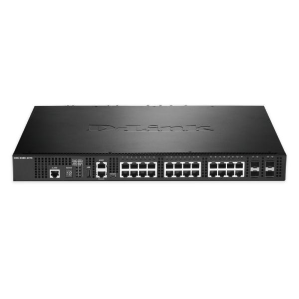 D-Link DXS-3400-24TC netwerk-switch Managed L3 Gigabit Ethernet (10/100/1000) 1U Zwart (DXS-3400-24TC)