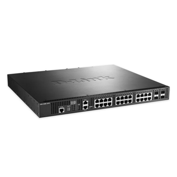 D-Link DXS-3400-24TC netwerk-switch Managed L3 Gigabit Ethernet (10/100/1000) 1U Zwart (DXS-3400-24TC)